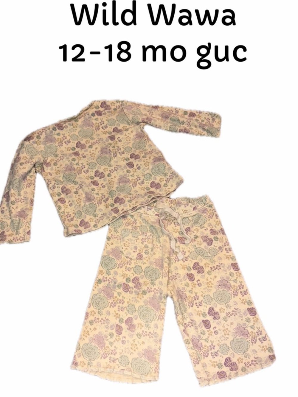 Wild Wawa 12-18 month floral outfit